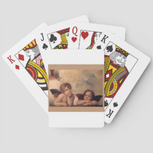 angelgeloof Raphael oude schilderij zegen Pokerkaarten