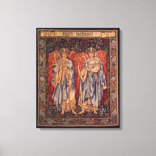Angeli Laudantes door Sir Edward Coley Burne Jones Canvas Afdruk (Voorkant)
