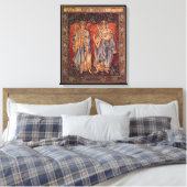 Angeli Laudantes door Sir Edward Coley Burne Jones Canvas Afdruk (Insitu (Slaapkamer))