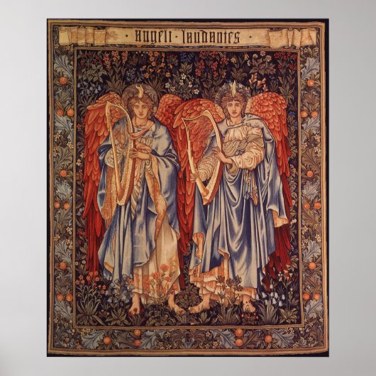 Angeli Laudantes door Sir Edward Coley Burne Jones Poster (Voorkant)