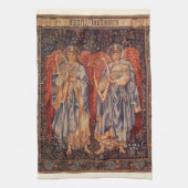 Angeli Laudantes door Sir Edward Coley Burne Jones Theedoek (Verticaal)