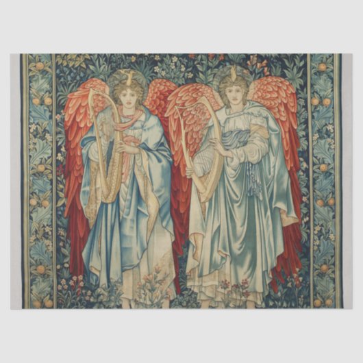 Angeli Laudantes van Sir Edward Burne-Jones Tissuepapier (Voorkant)