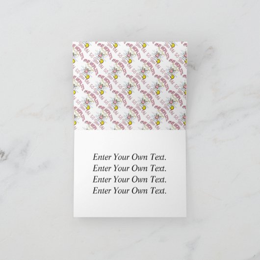 Angelic 50e verjaardag kaart (Binnen)