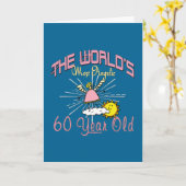 Angelic 60th Birthday Kaart (Gele Bloem)