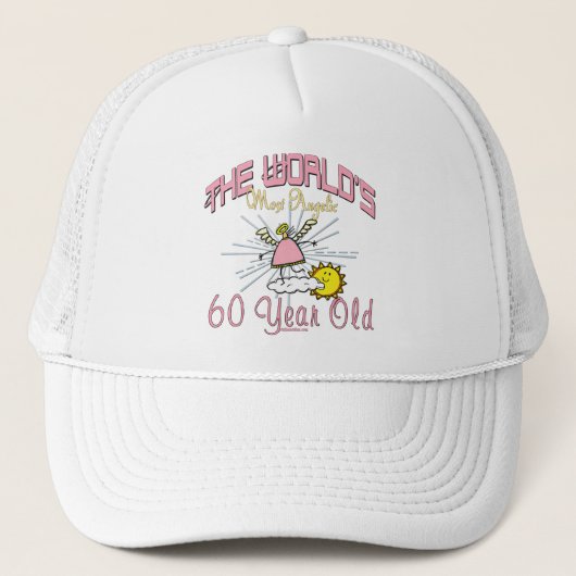 Angelic 60th Birthday Trucker Pet (Voorkant)
