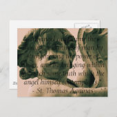 Angelic Angel citeert - Angel-citaat Briefkaart (Voorkant / Achterkant)