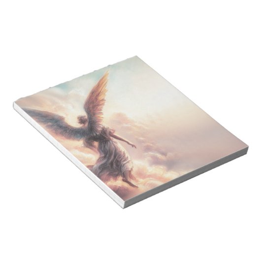 Angelic Angel Sky Clouds Notitieblok (Schuin)