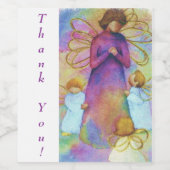 ANGELIC ANGELS DANK JE WINE WIJN ETIKET (Enkel label)