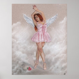Angelic Ballerina Poster