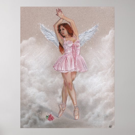 Angelic Ballerina Poster (Voorkant)