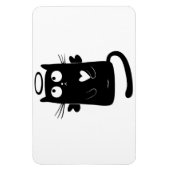 Angelic Black cat cartoon Magneet (Verticaal)