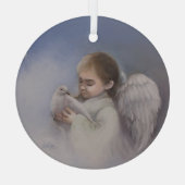 Angelic Blessings Glas Ornament (Achterkant)