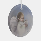 Angelic Blessings Glas Ornament (Voorkant Rechts)