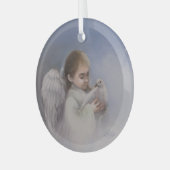 Angelic Blessings Glas Ornament (Voorkant links)