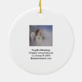 Angelic Blessings Keramisch Ornament (Achterkant)