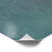 Angelic Blond Girl met Halo en Stars Praying Perfect Poster (Hoek)