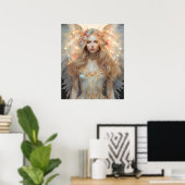 Angelic Blonde: Manifestatie van genade Poster (Thuiskantoor)