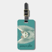 angelic cat bagagelabel (Voorkant verticaal)