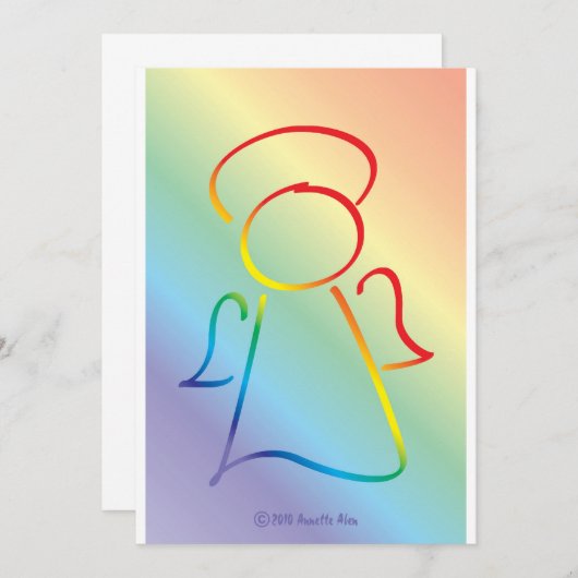 Angelic Celebrations Invitations Kaart (Voorkant / Achterkant)