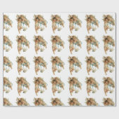 Angelic  cherubs die met hun duiken spelen cadeaupapier (Vlak)