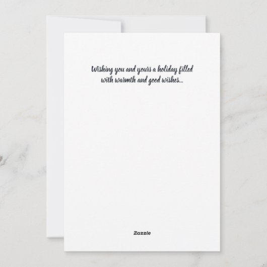 Angelic Chorus Christmas Kaart (Achterkant)