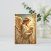 Angelic Christmas-Kaart Feestdagenkaart (Staand voorkant)