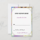 ANGELIC CHRISTMAS PARTY RSVP RESPONS KAARTJE (Voorkant)