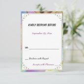 ANGELIC CHRISTMAS PARTY RSVP RESPONS KAARTJE (Staand voorkant)