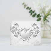 Angelic Crystal White hart Briefkaart (Staand voorkant)