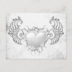 Angelic Crystal White hart Briefkaart