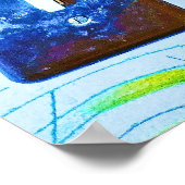 Angelic Devil Heart Graffiti Art Print (Hoek)