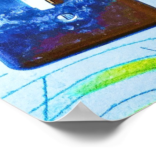 Angelic Devil Heart Graffiti Art Print (Hoek)