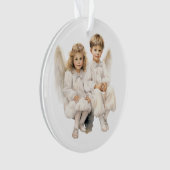 Angelic Duo, kinderen engelen Ornament (voorkant)
