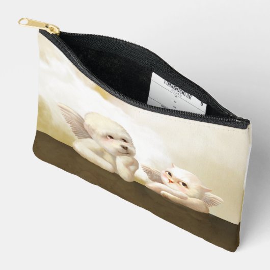 Angelic Duo: Smiling Bichon & Bao Bao Cloud Etui (Open)