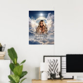 Angelic Embrace Memorial Welkomstbord Poster (Thuiskantoor)