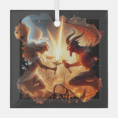 Angelic en Demonic Force Glas Ornament (Voorkant)