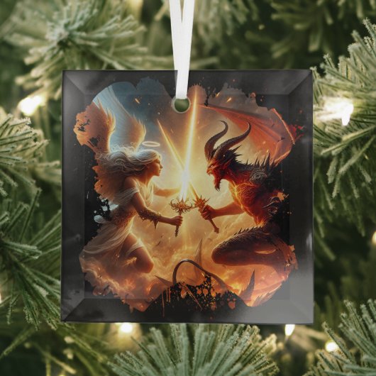 Angelic en Demonic Force Glas Ornament (Insitu)