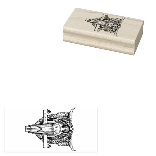 Angelic Ex-Libris Stamp Rubberstempel (Gestempeld)