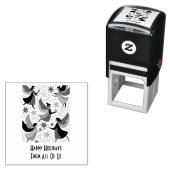 Angelic Figures Mid-Century Modern Kitschmas Zelfinktende Stempel (In situ)