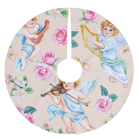 Angelic Florals: Cupidopatroon Kerstboom Rok (Voorkant)