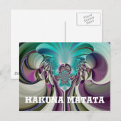 Angelic Hakuna Matata Gifts HeartCustom Product Briefkaart (Voorkant / Achterkant)