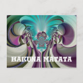 Angelic Hakuna Matata Gifts HeartCustom Product Briefkaart (Voorkant)