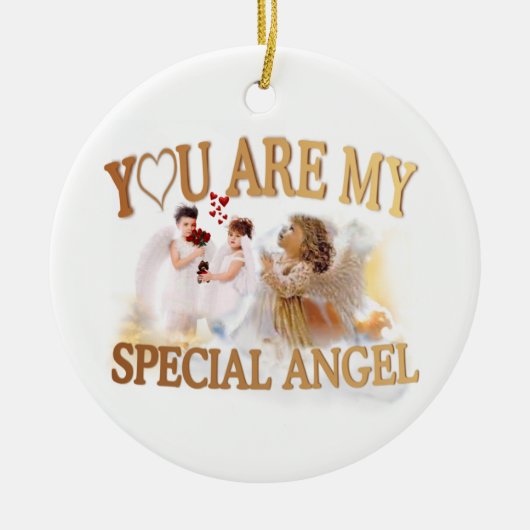 Angelic Heavenly "You are My Special Angel" Keramisch Ornament (Voorkant)