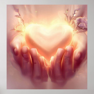 Angelic helpende handen poster