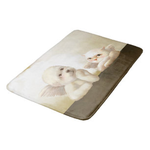 Angelic Hond en Kat op Cloud Badmat