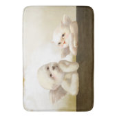 Angelic Hond en Kat op Cloud Badmat (Voorkant Verticaal)