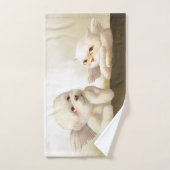 Angelic Hond en Kat op Cloud Handdoek (Handdoek)