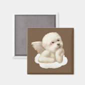 Angelic Hond en Kat op Cloud Magneet (Voorkant / Achterkant)