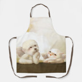 Angelic Hond en Kat op Cloud Schort (Voorkant)