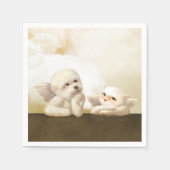 Angelic Hond en Kat op Cloud Servet (Voorkant)